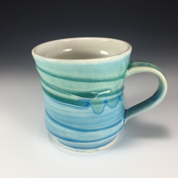 Blue and Green Mug