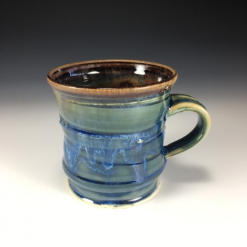 Drippy Blue and Brown mug