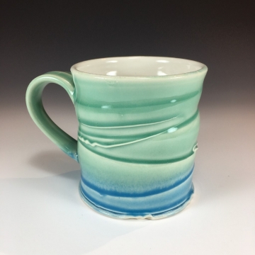 Blue and Green Mug