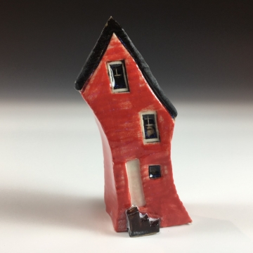 Tiny Red Ceramic House