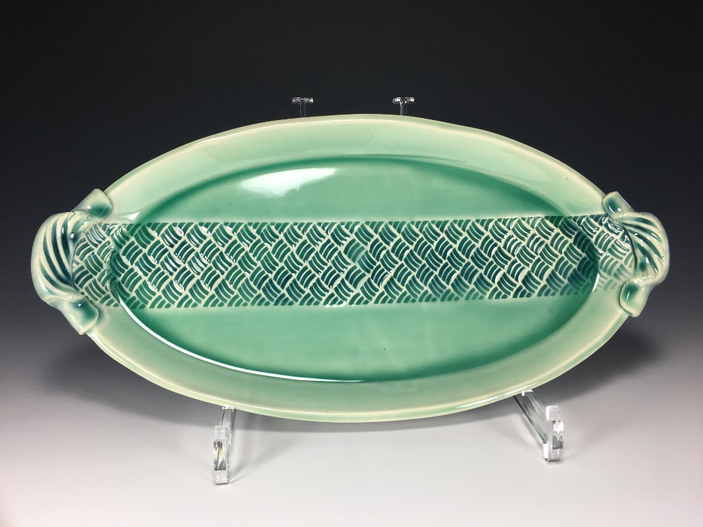 Glossy Green Platter